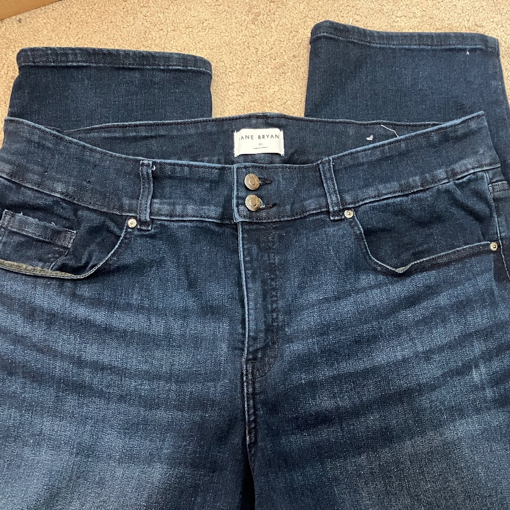 Lane Bryant size 20L Tighter Tummy waistband high-rise Straight leg Stretch Jean